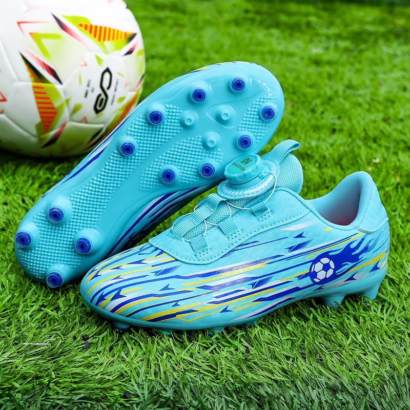 2026 Kids Soccer Football Boots FG Cleats Unisex School Training Non-Slip Breathable Outdoor Athletic Shoes for Boys Girls