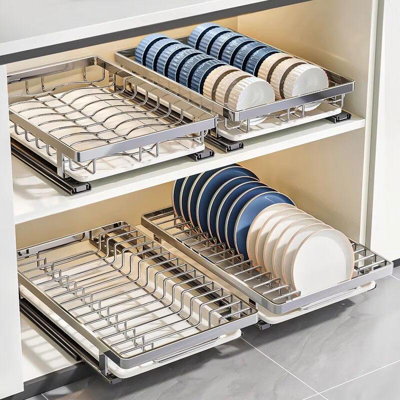 Hanyou Double-Layer Drawer Dish Rack