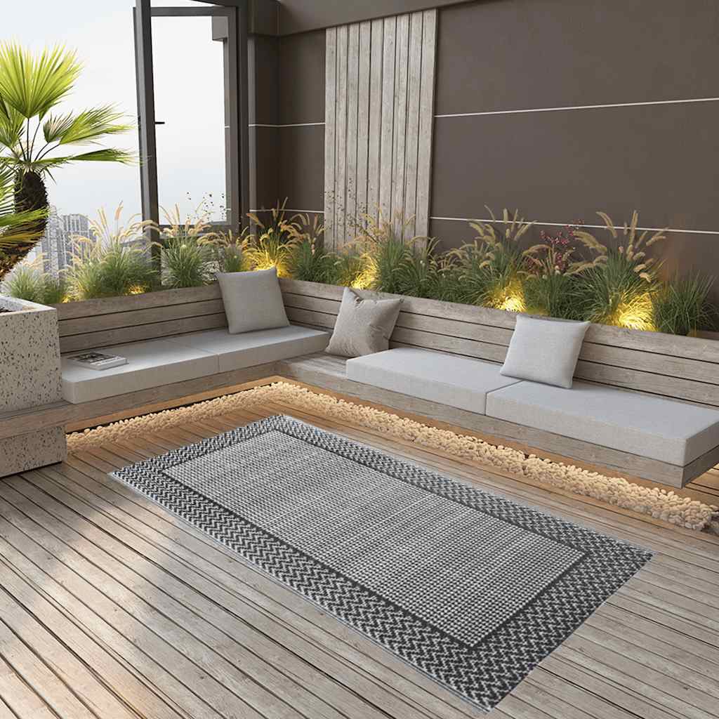 Outdoor Rug ARAKIL Gray 120x180 cm PP