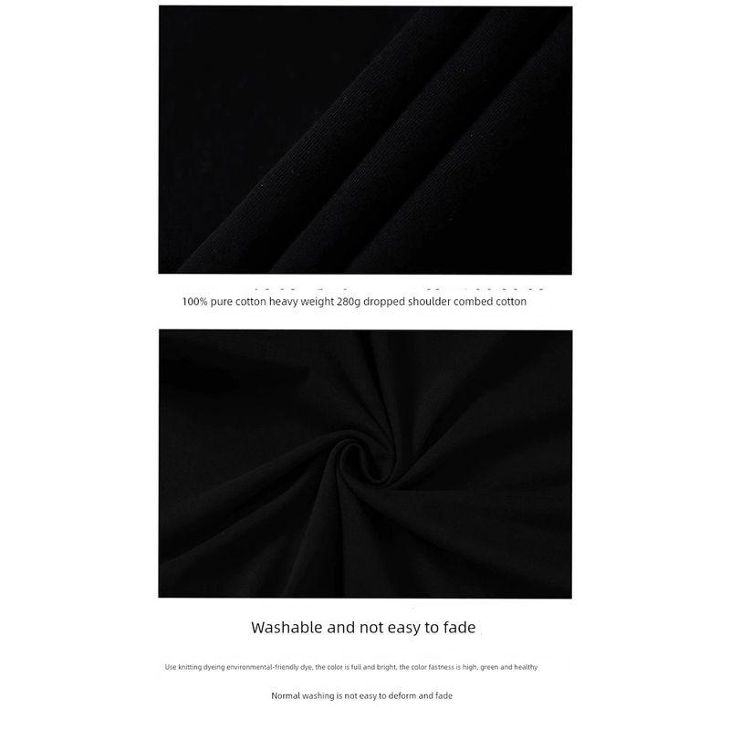 Wassup Heods Trendy Brand Heart-Themed Couple Short-Sleeve T-Shirt Summer Loose Pure Cotton National Trend Unisex T-Shirt Summer