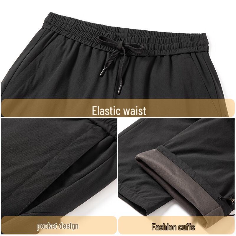 Xuezhongfei Men's 90% Down Winter Cargo Pants