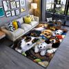 Cute Puppies and Cheerful Setting Carpet Yoga Living Room Room Decor Children's Crawling Mat Doormat Area Rug Games Mat
