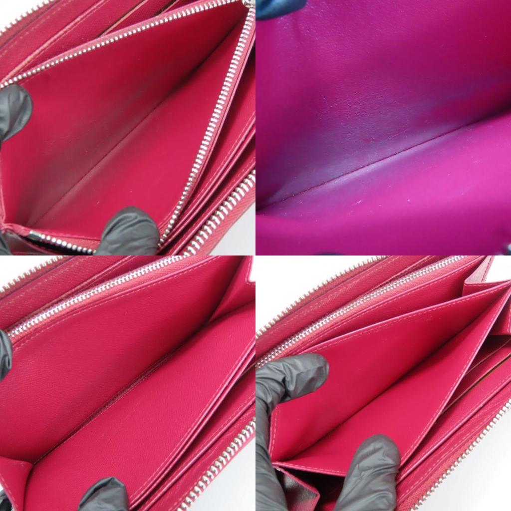 Used LOUIS VUITTON Purse Zippy wallet M61858 Epi Leather Fuchsia Bordeaux Zip Around