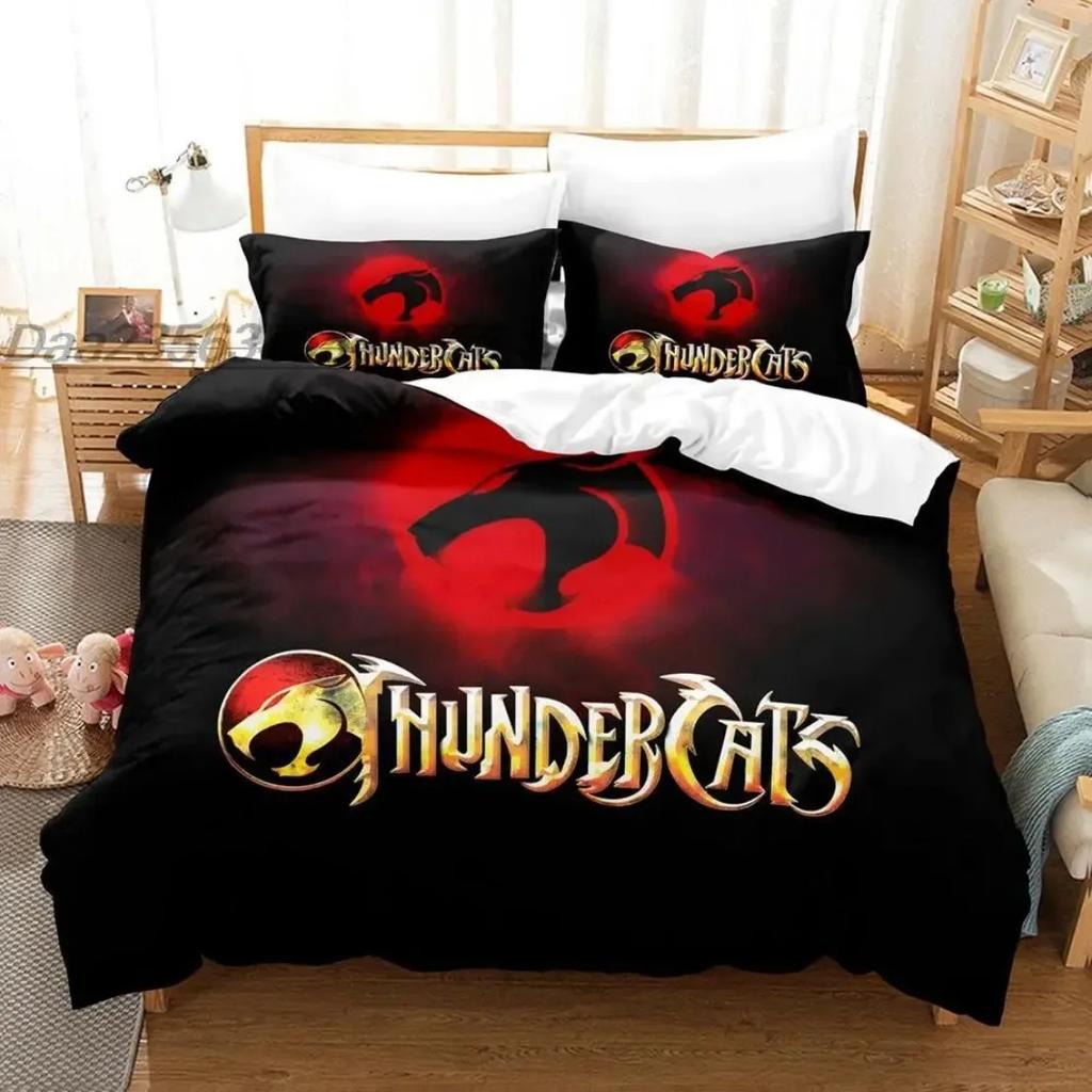 Animation Thundercats Bedding Set Thundercats Quilt cover Single Twin Full Queen King Size Bed Set for children and adults