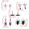 Gothic Style Halloween Pendant Earrings Vintage Minimalist Spider Drop Earrings Alloy Retro Bat Earrings Dark Theme Events