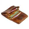 Vintage Vegetable Tanned Cowhide Accordion Card Holder and Simple Driver's License Case