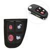 Για Jaguar X S XJ XK TYPE Τηλεχειριστήριο FOB 4 Κουμπιών Αντικατάσταση Λαστιχένιου Πλήκτρου