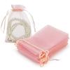100pcs Drawstring Jewelry Small Bag for Earring Favor Wrapping Packing Pouch Packaging Wedding