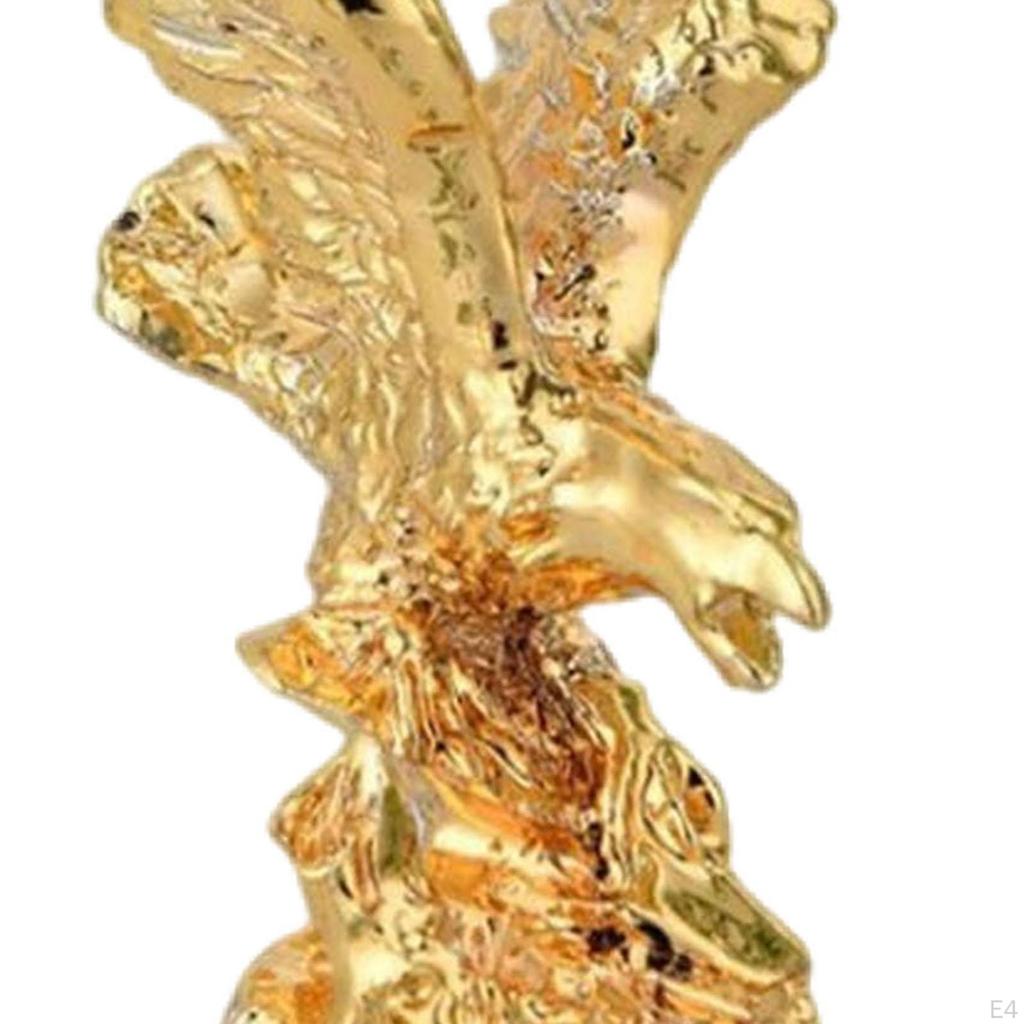 Eagle Statue Animal Figure Resin Sculpture Creative Ornament for Home Office Bookshelf Living Room
