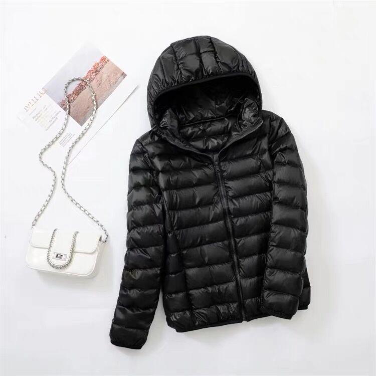 Women's Ultra-Light Plus Size Down Jacket - Short & Slim for Middle-Aged