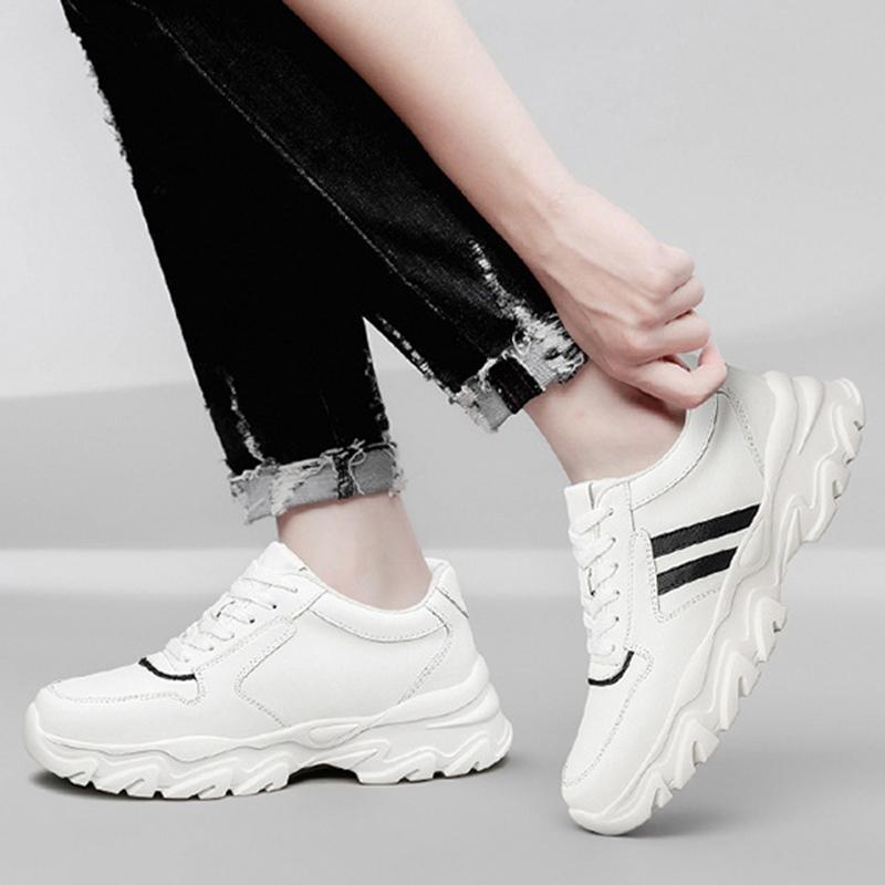 Elevator Shoes for Man Height Increase 8/10CM Luxury Sneaker Leather Men Hidden Heels Height Casual Leather Shoes Big Size 36-46