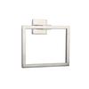 Nickel 304 Stainless Steel Bathroom Towel Ring Square Bathroom Hanging Ring Wall-mounted Towel Hanger Bathroom Accessories