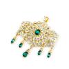 Přívěsek Dámský šperk na dvojí použití Wedding Bijoux Gold Color Crystal 2023