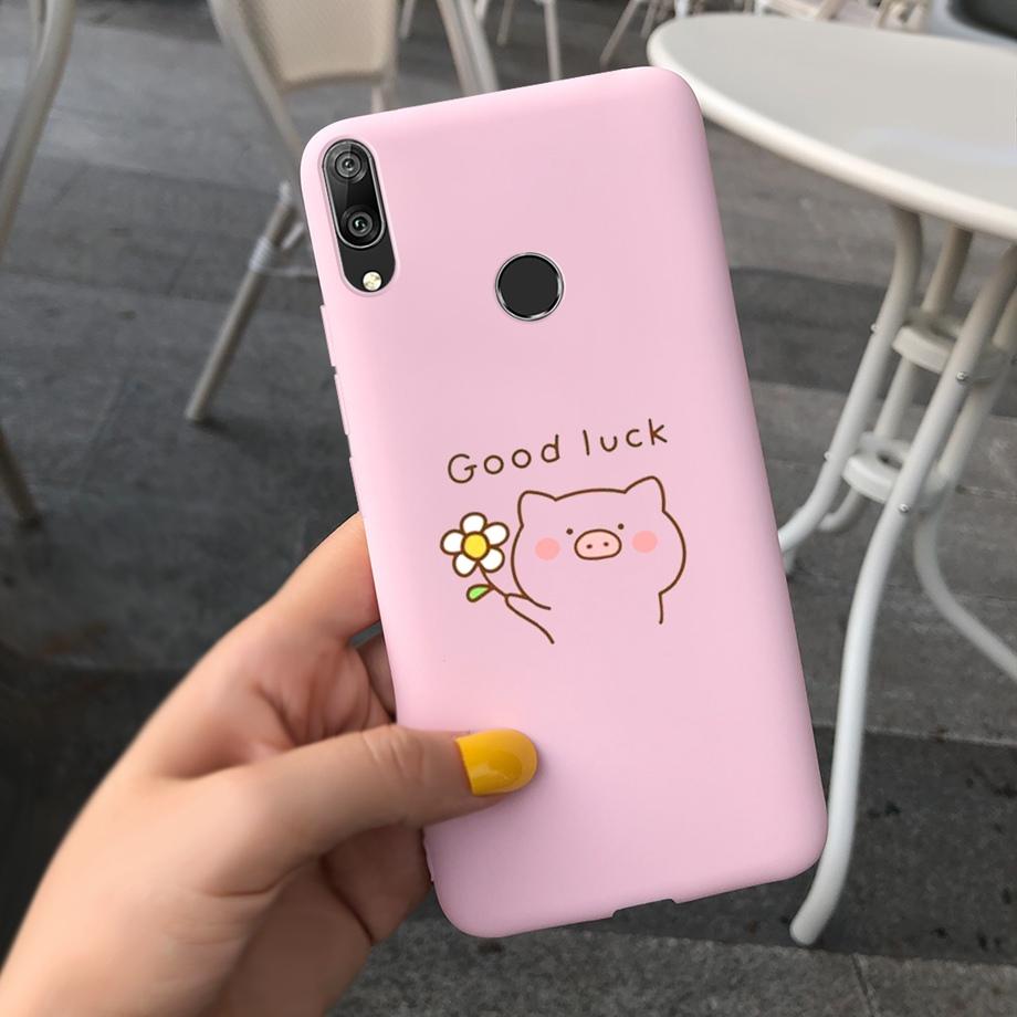 For Huawei Y7 2019 Case Soft TPU Phone Case Y 7 2019 Cover for Huawei Y7 Prime 2019 Silicone Coque Funda Matte Skily Back Shell
