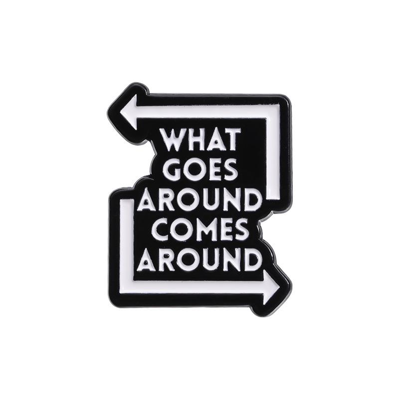 

Stylish Alloy Letter Brooch With Geometric Design For Trendy Male And Female Accessories Fashion