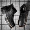 2022 Spring and Autumn New Martin Boots Men's Thick Sole Casual Leather Shoes