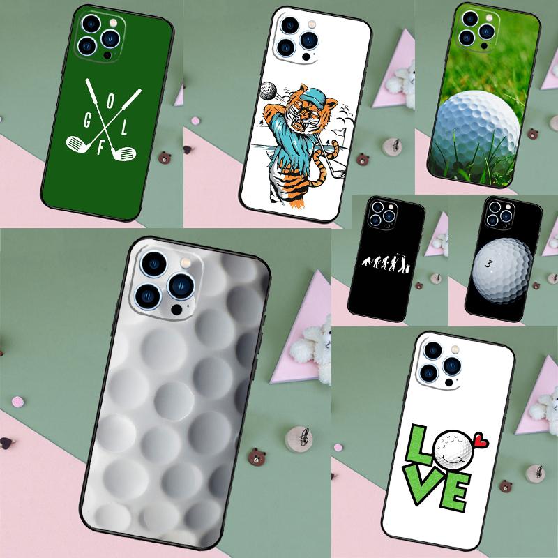 Golf Ball Case For iPhone 16 Pro Max 15 14 12 11 13 17 Pro Max Plus 12 13 Mini 16e 17 Air Back Cover