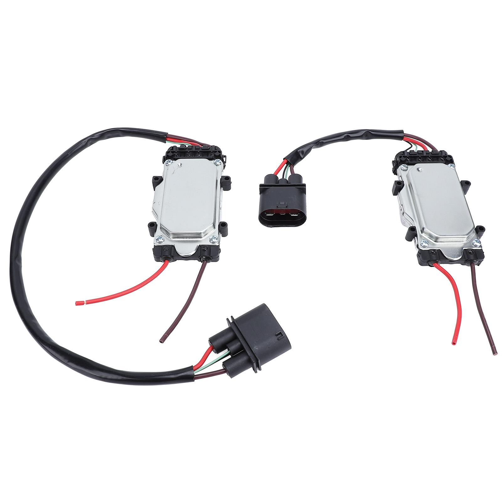 

2 шт. Модуль управления передним вентилятором 4F0121003F Модуль управления вентилятором охлаждения двигателя для A6 с точной работой