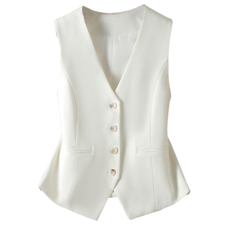 Damen Frühling und Herbst Design Sinn Schlankheitsweste Arbeit Show Schlankheits Temperament Top