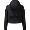 SALOMON Solid Color Zip Long Sleeve Hooded Jacket Women Jackets Black C-28217