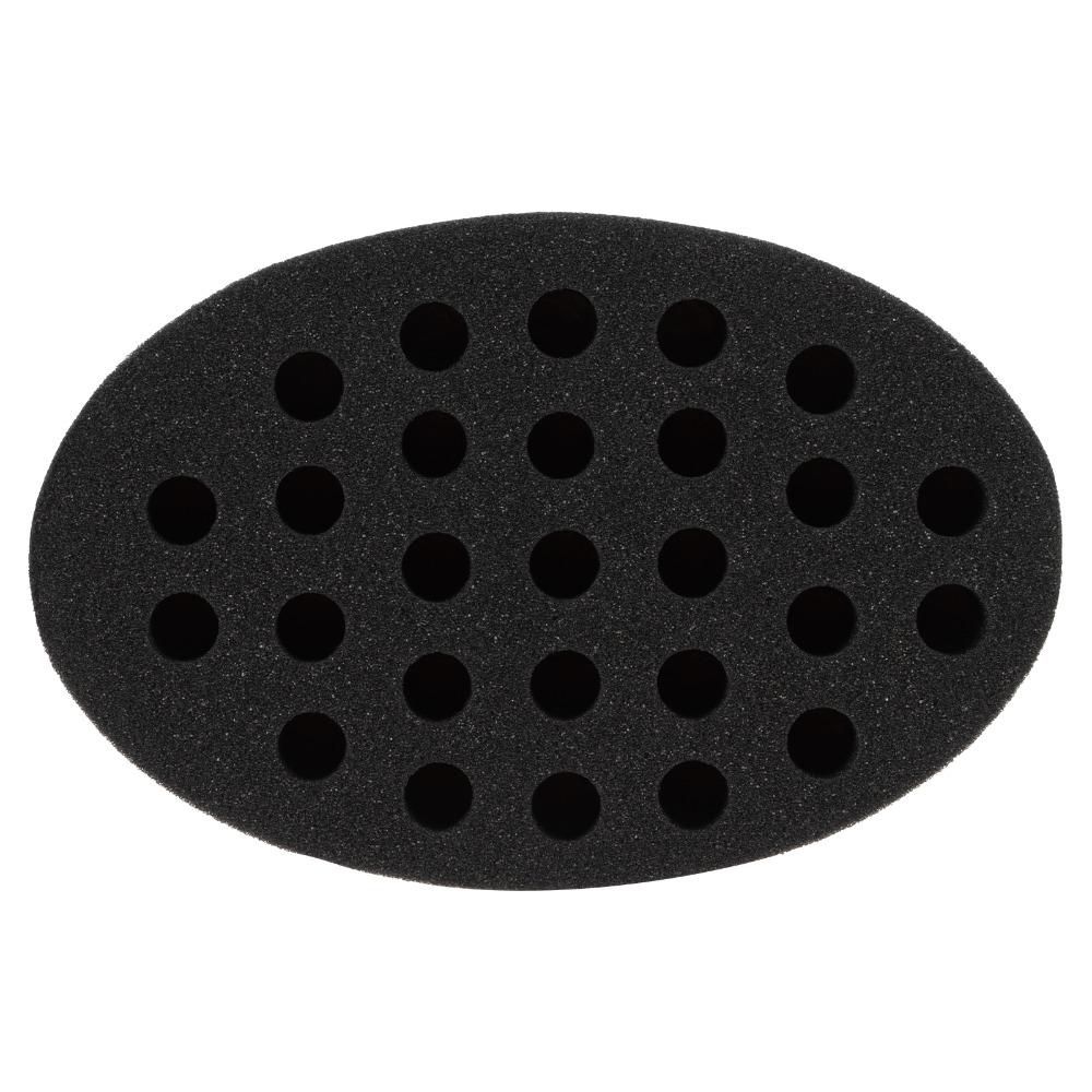 Big Holes Sponge Brush Double-Sided Twist Hair Sponge Barber Tool Hair Sponge Brush Home Use