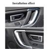 Left Right Car Interior Leather Door Handle for Land Rover Discovery Freelander 2015- Inner Door Panel Handle Pull