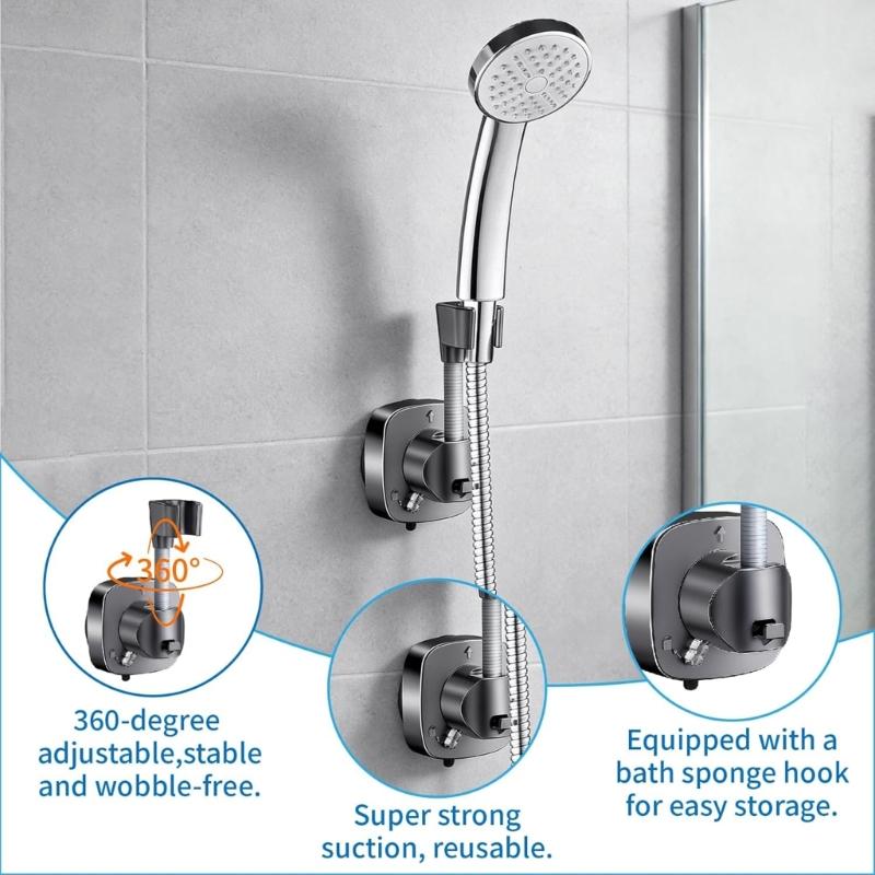 Plastic Shower Head Bracket Shower Head Holder For Perfect Water Direction Control In Bathroom For Kids And Small Animal