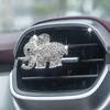 Cute Elephant Car Air Freshener Vent Clip For Air Conditioning Vents And Interior Decoration