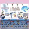 Children's Engineering Car Birthday Party Theme Disposable Tableware Set**