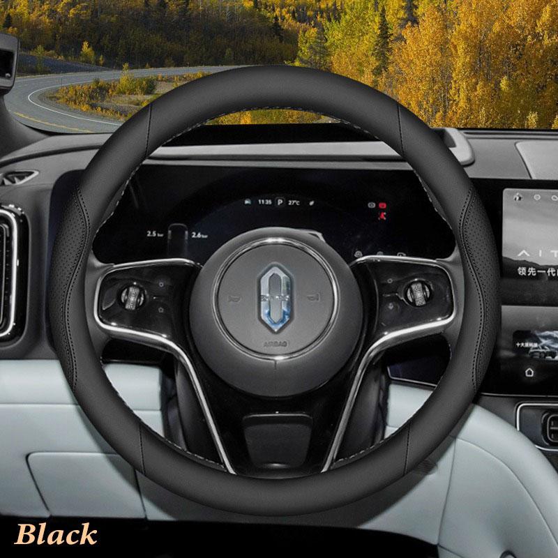 

Auto Car Steering Wheel Cover Wrap for For Seres Huawei AITO M9 2026 2026 O Type Ultra Thin Anti-slip Sweat Proof Steering-Wheel чёрный