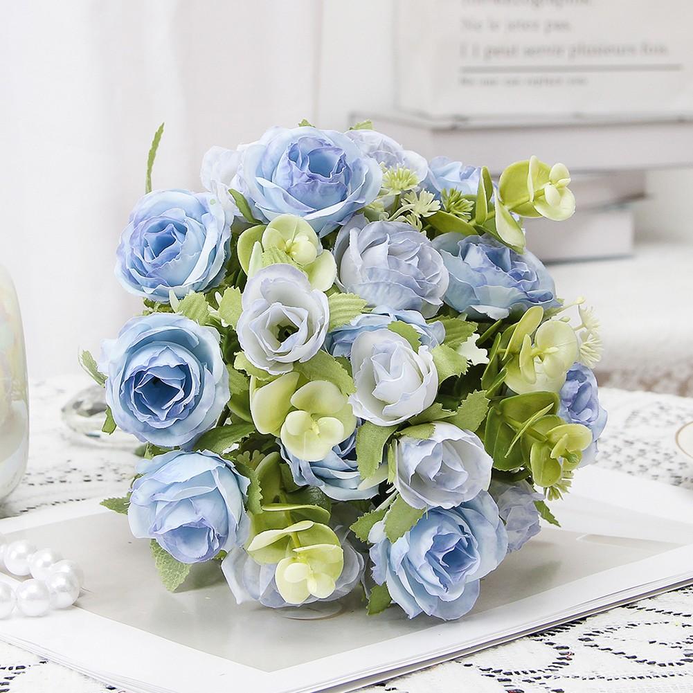 

1 шт. Штучна рослина Домашня прикраса Шовкова квітка синій