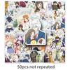 50 Kamigami no Hajimemashita Graffiti Stickers - Japanese Anime Decor for Phone and Tablet Cases
