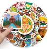 50 Indian Graffiti Stickers Personalized Outdoor Travel India Landscape Landmark Building Suitcase Stickers