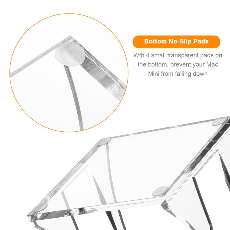 Acrylic Desktop Storage Bracket Router Tv Box Rack Holder Accessories Compatible For 2010-2020 Mac