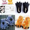 Cozy Dinosaur Cosplay Costume Slippers With Soft Plush Paw Shoes For Winter Warmth