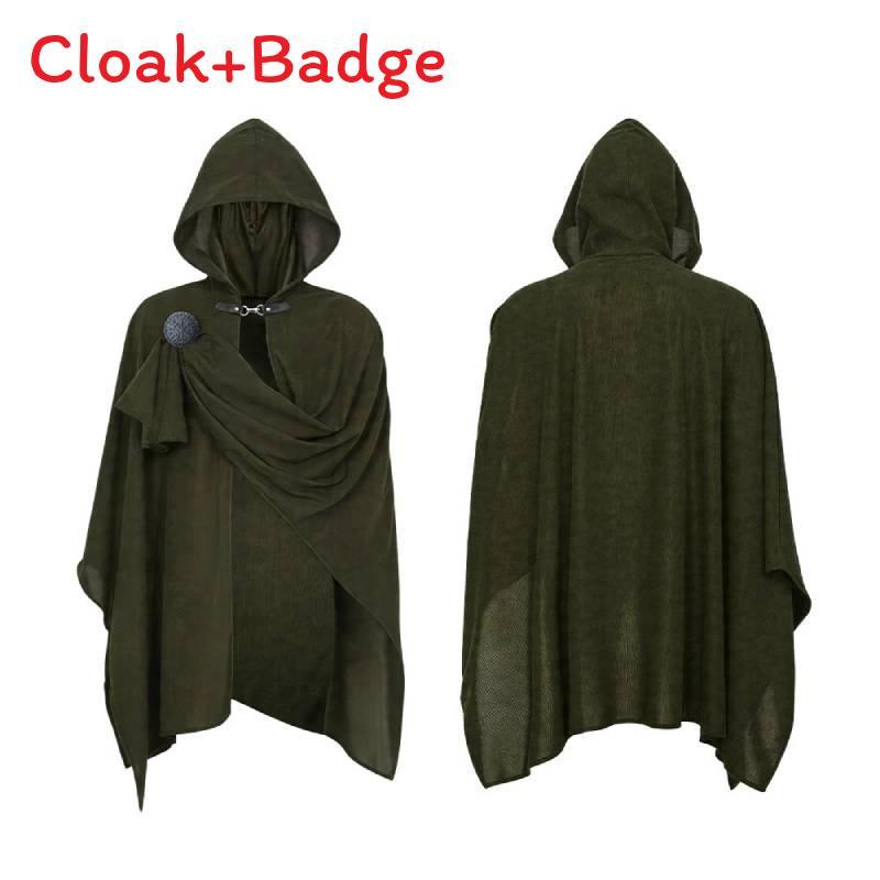 Medieval Soul Reaper Cosplay Cloak With Wrinkled Design For Halloween And Cosplay Events