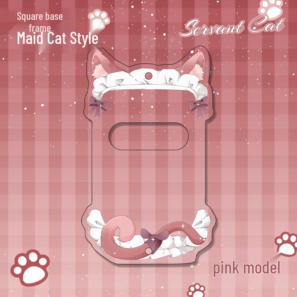 

Защитный акриловый держатель-подставка для значков Wo Miao Cat Square Cat Maid Badge Frame