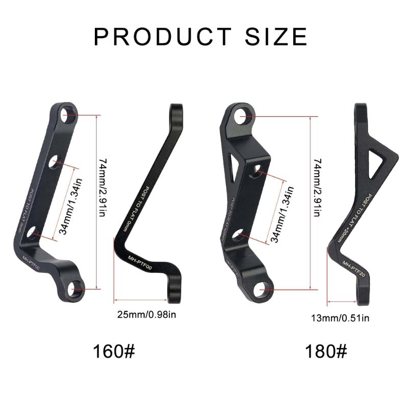 Fahrräder Scheibenbremsen Modifikationshalter Rahmenadapter Scheibenbremsenhalter für Fahrräder Bietet verbesserte Stabilität