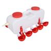 Chicken Waterer 10L Large Capacity Top Fill Poultry Water Feeder with 10 Water Cups for Duck Goose