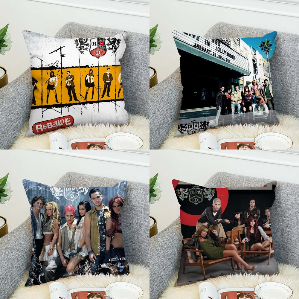 Band RBD Autumn Pillow Case For Car Sofa Decorative Home Doublesided Print Plush Square Throw Pillow Cushion Cover