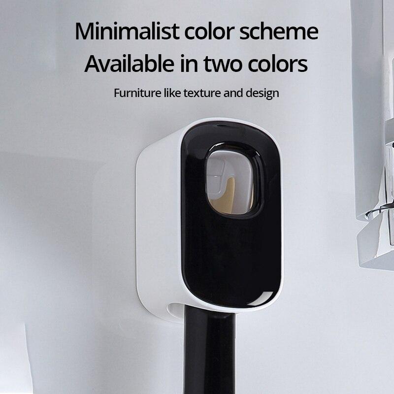 1 Stück Wasserdichter Zahnpasta-Quetscher Automatischer Zahnpasta-Spender Wandmontage Badezimmer Badezimmerzubehör Zahnbürstenhalter