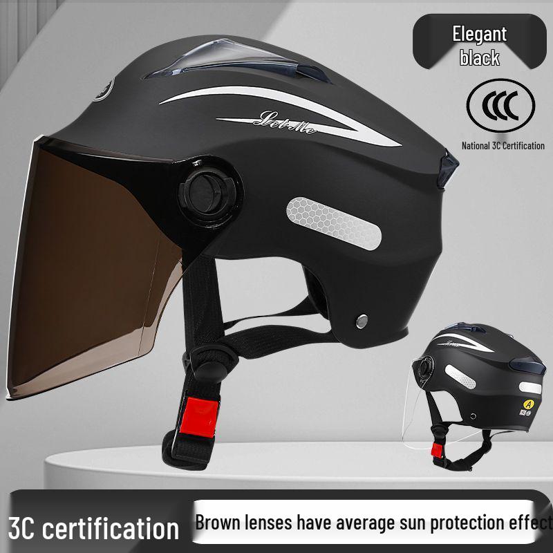 3C Certified Summer Motorcycle Helmet with UV Protection for Men & Women