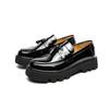 New Black Loafers Men Pu Leather Shoes Breathable Slip-On Solid Casual Shoes Handmade Men Dress Shoes