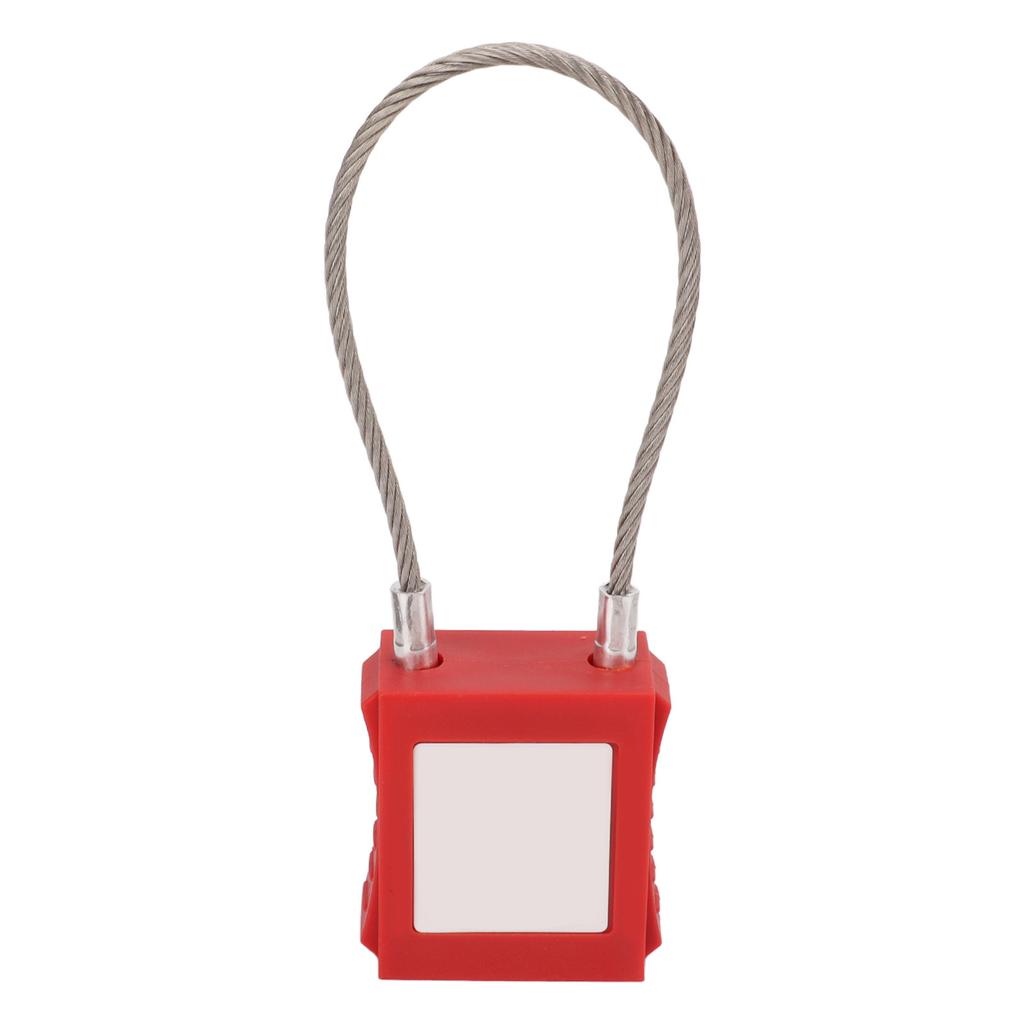 Lockout Tagout Kabelschlösser 85mm Bügel Stahl Sicherheitsvorhängeschloss mit 2 Schlüsseln für die Ausrüstungswartung Rot