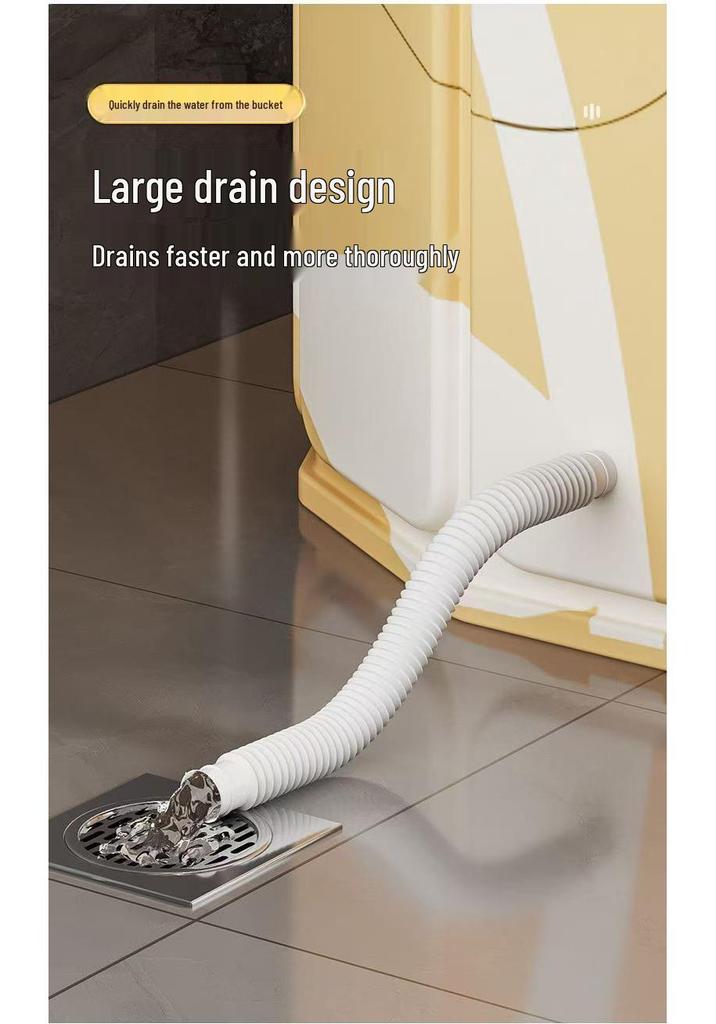 Foldable Adult Bathtub for Home Use - Thickened Full Body Shower Bucket