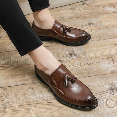 Fashion Leather Mens Tassel Loafers Shoes Handmade Moccasins Driving Shoes For Men Slip On Luxury Designer Casual Mocasines Hombre