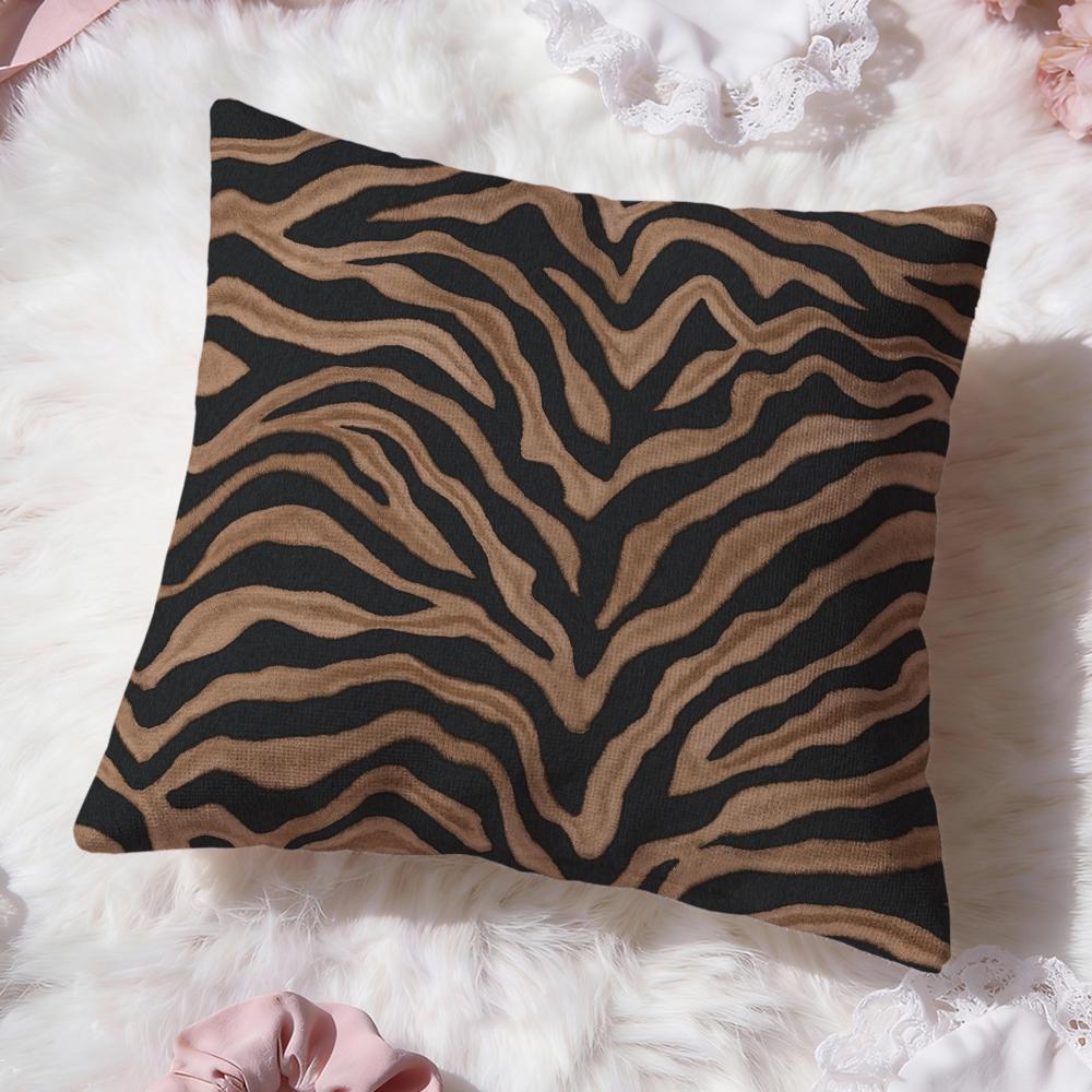 Zebra Stripes Cushion Cover Premium Comfort Reversible Pillow Cove Two in One Design for Any Room  Car Interior