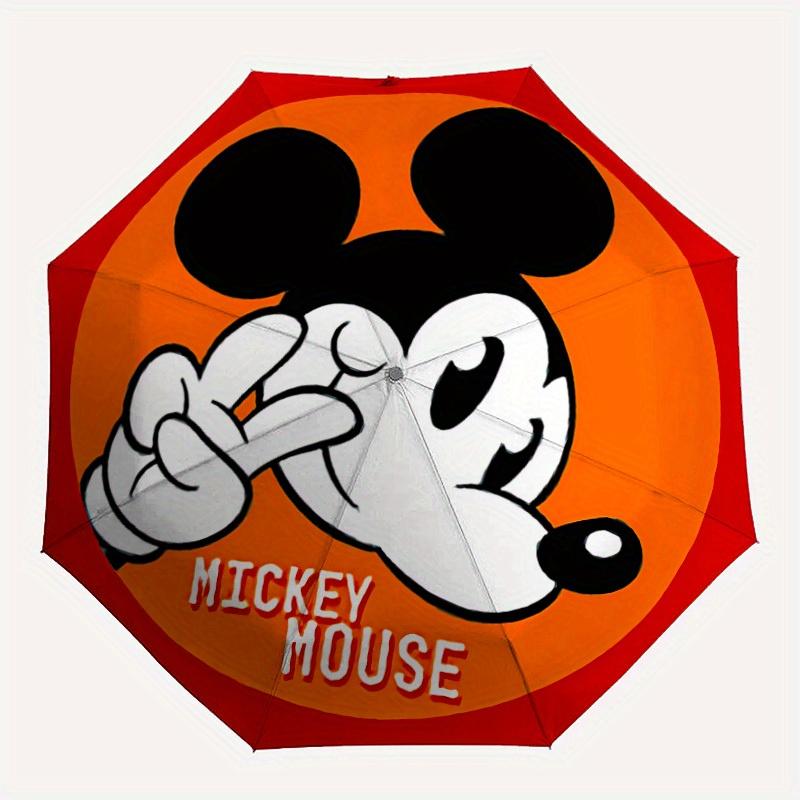 1pc Mickey Mouse Automatic Folding Umbrella, Compact Portable Travel Umbrella, Perfect Gift for Friends yy250806019