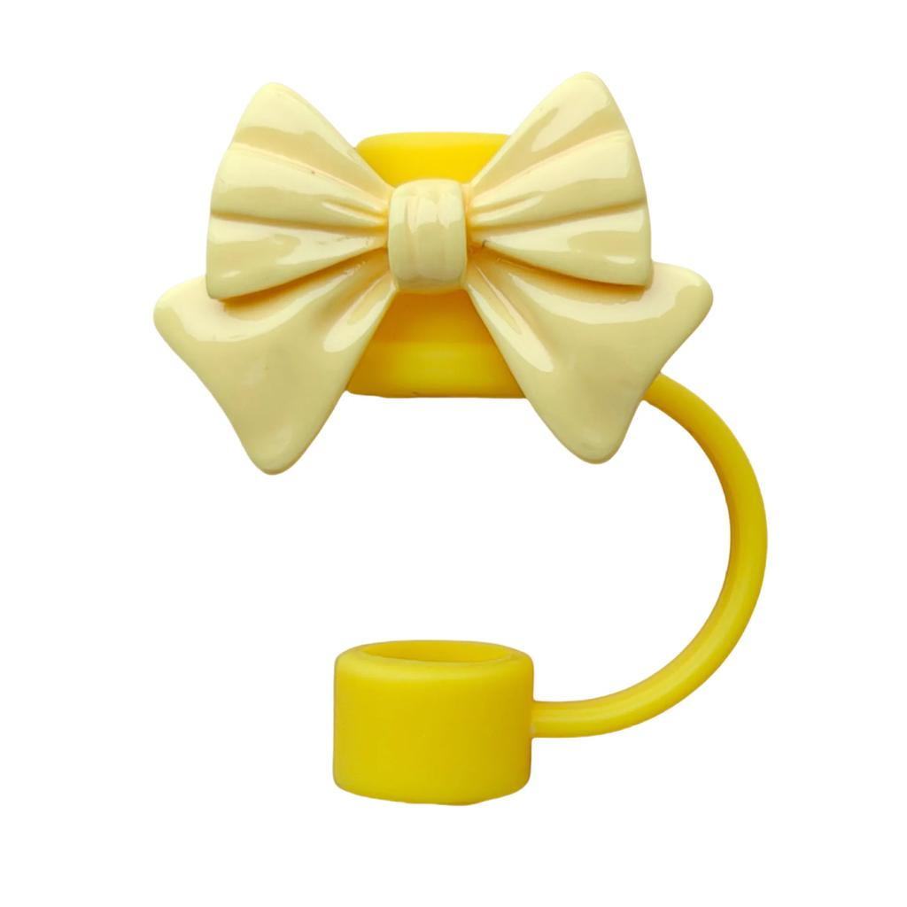Silicone Straw Cover Cap for Stanley Cup Accessories, Cute bow Straw Toppers for Tumblers,10mm Straw Dust Proof Plugs Protector