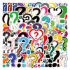 120 New Question Mark Cartoon Graffiti Stickers Decorative Skateboard Water Cup Stickers